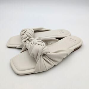 Marc Fisher LTD Farisa Slide Sandals Open Toe Women's Ivory Size US6M EU36.5